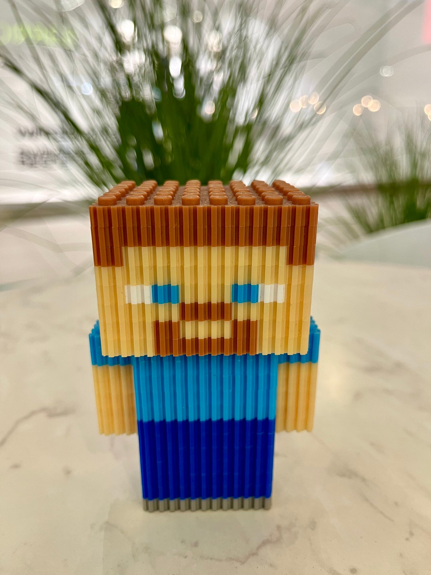 Figura pixel armable de Steve de Minecraft