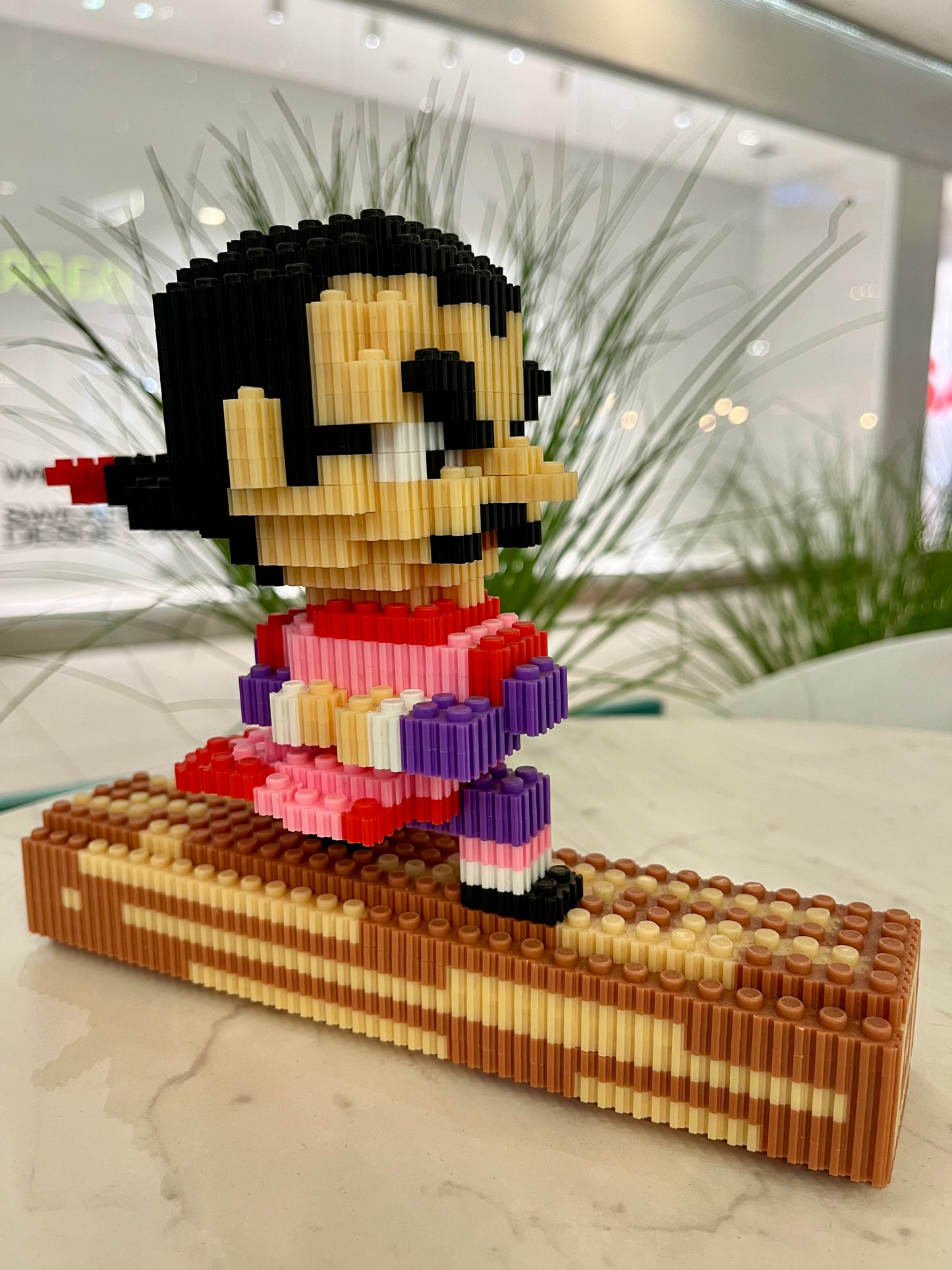 Figura pixel armable de Tao Pai Pai de Dragon Ball
