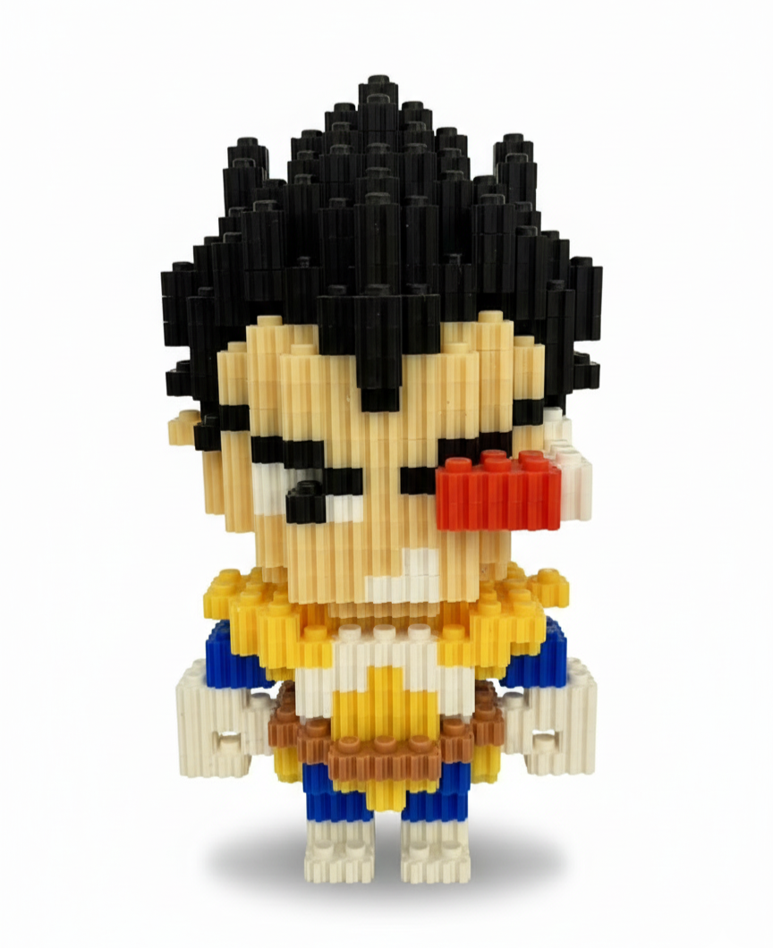 Figura pixel armable de Vegeta de Dragon Ball Z