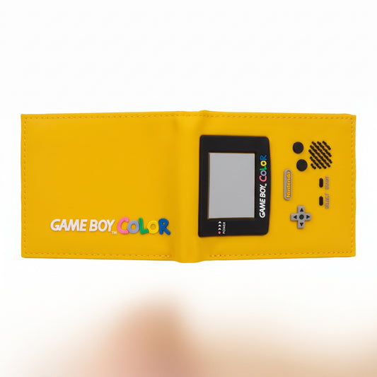 Billetera Game Boy Color Amarilla – ¡Lleva la nostalgia en tu bolsillo!