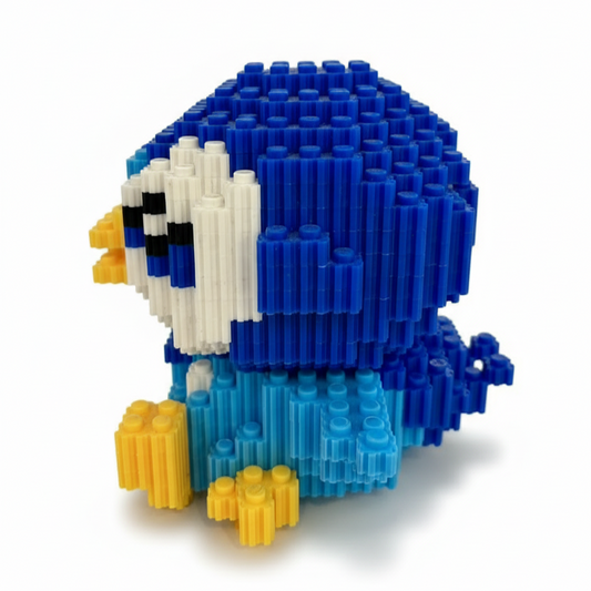 Figura pixel armable de Piplup de Pokémon