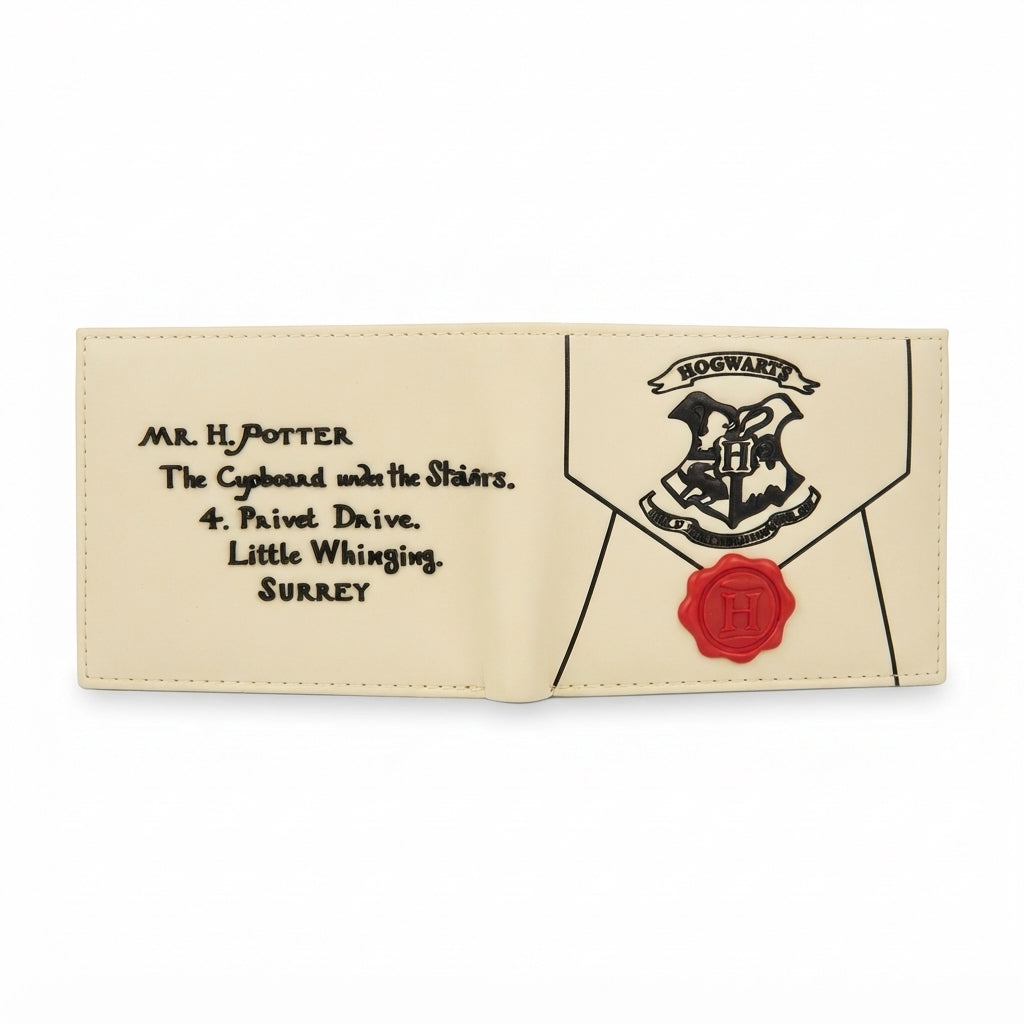 Billetera Plegable Carta de Hogwarts Harry Potter