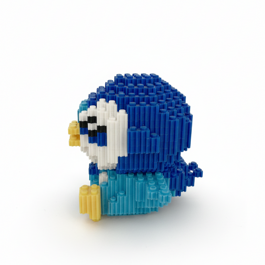 Figura pixel armable de Piplup mediano de Pokémon
