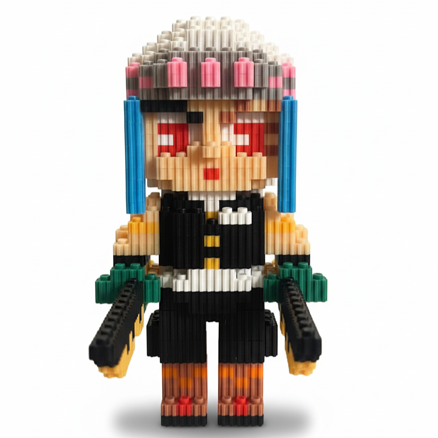 Figura pixel 3D Tengen Uzui Demon Slayer