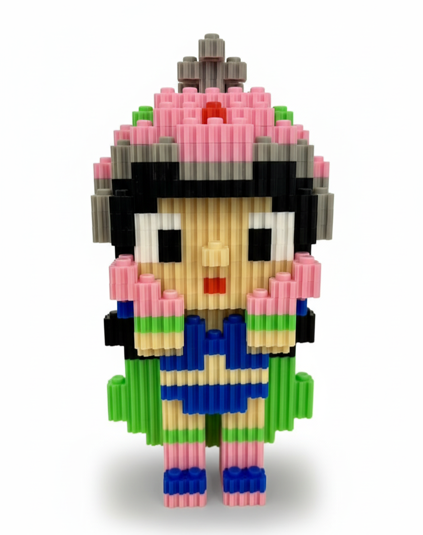 Figura pixel armable de Milk de Dragon Ball