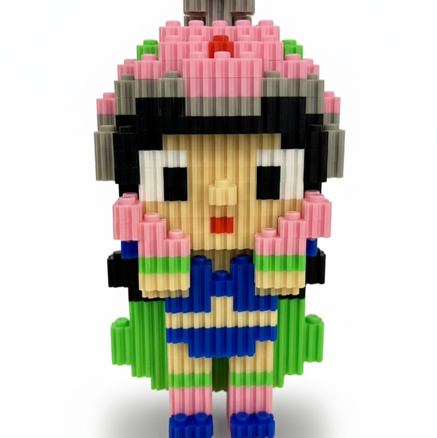Figura pixel armable de Milk de Dragon Ball