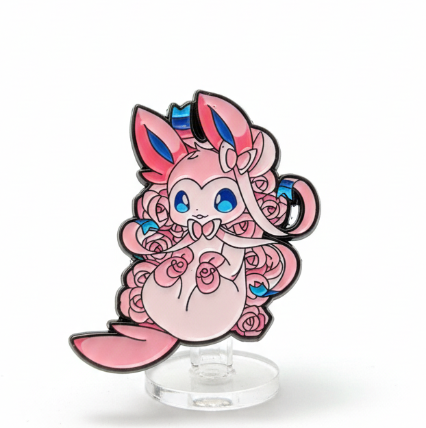 Pines de Pokémon sobre flores