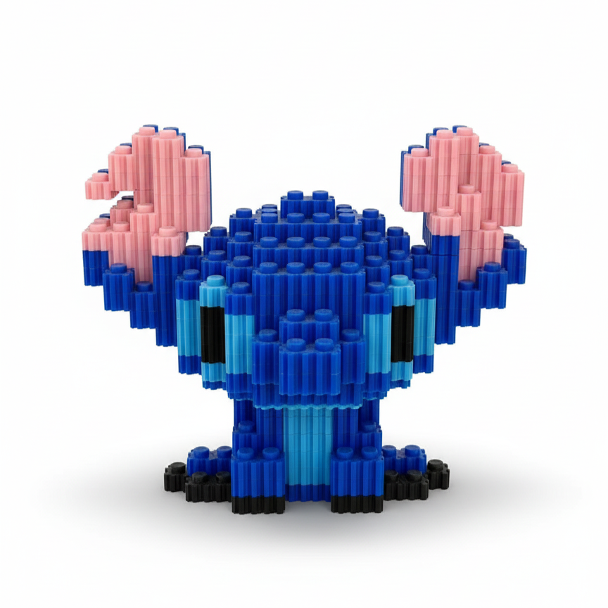 Figura pixel armable de Stitch de Lilo & Stitch