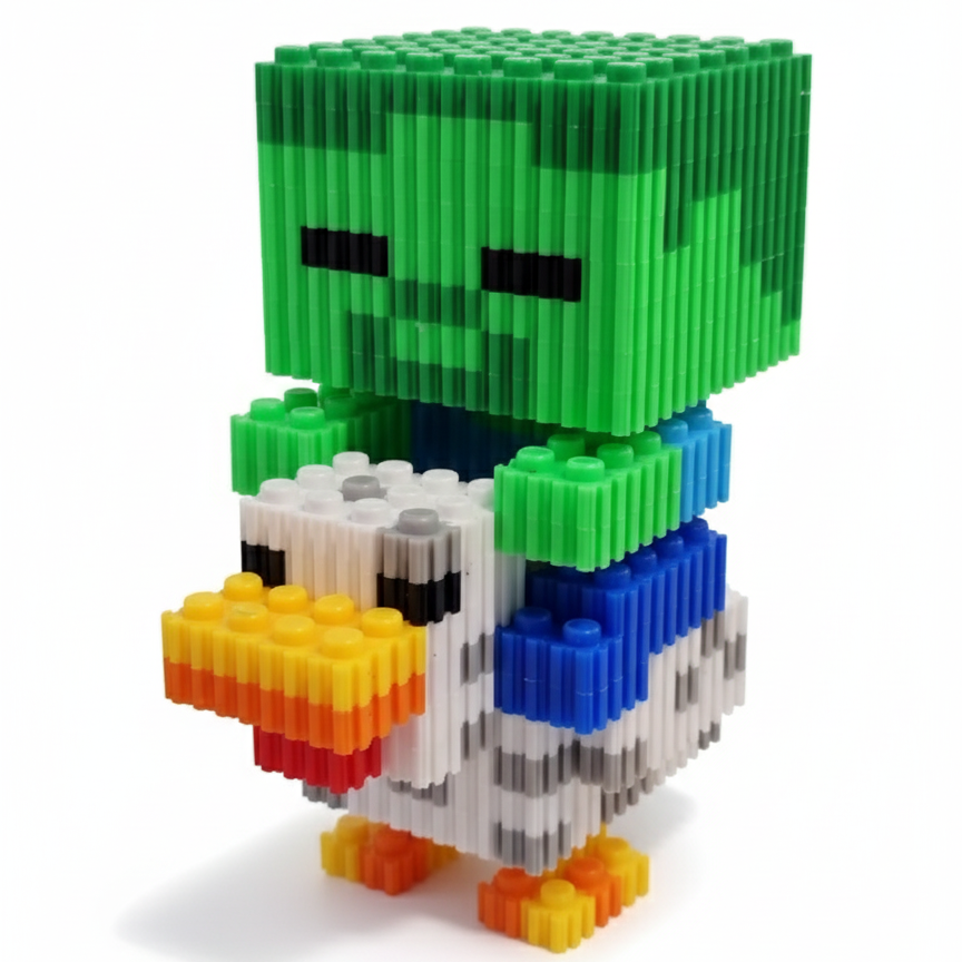 Pixel Minecraft - Chiken Jockey