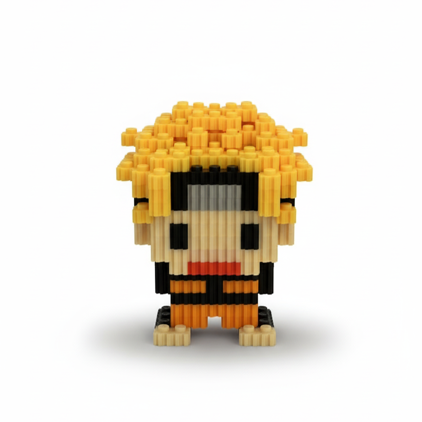 Figura pixel armable de Naruto de Naruto Shippuden