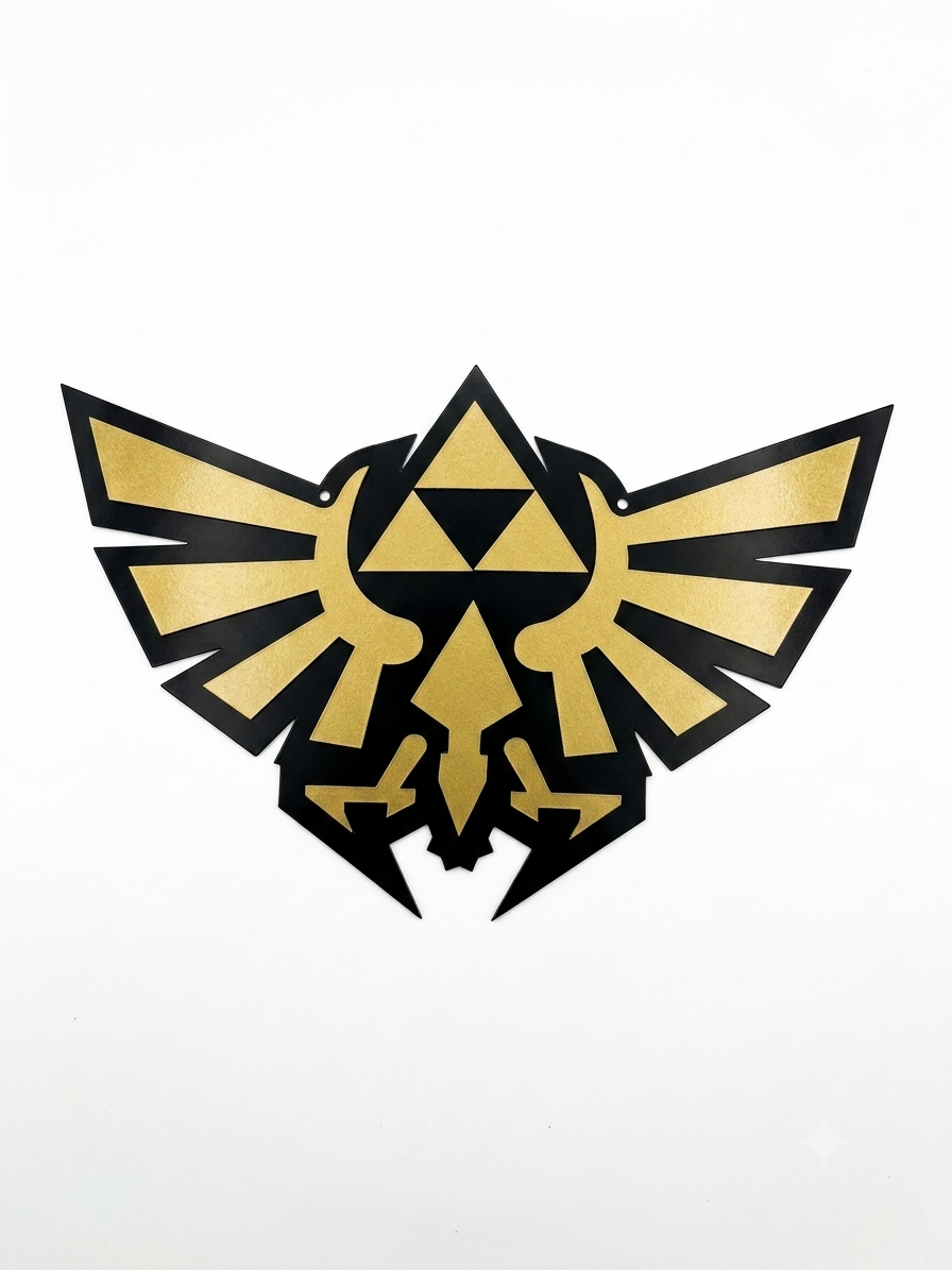 Placa Decorativa de Pared Emblema Real de Hyrule (Cresta Trifuerza) - The Legend of Zelda