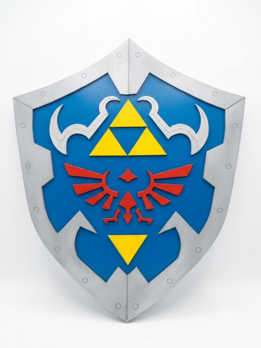 Escudo Hyliano Decorativo en Relieve (Escudo de Link) - The Legend of Zelda