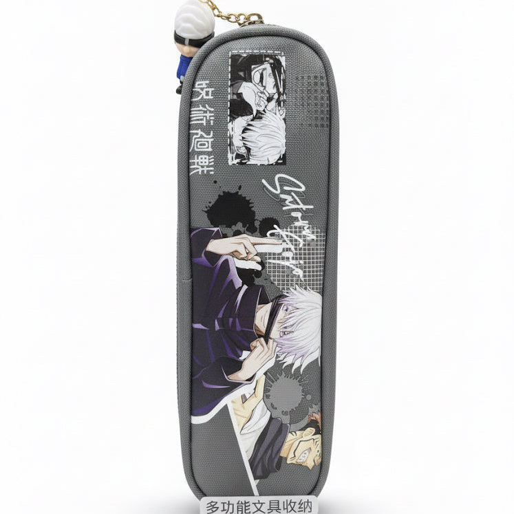Estuche de lápices Satoru Gojo Gris (Jujutsu Kaisen)- Mobox
