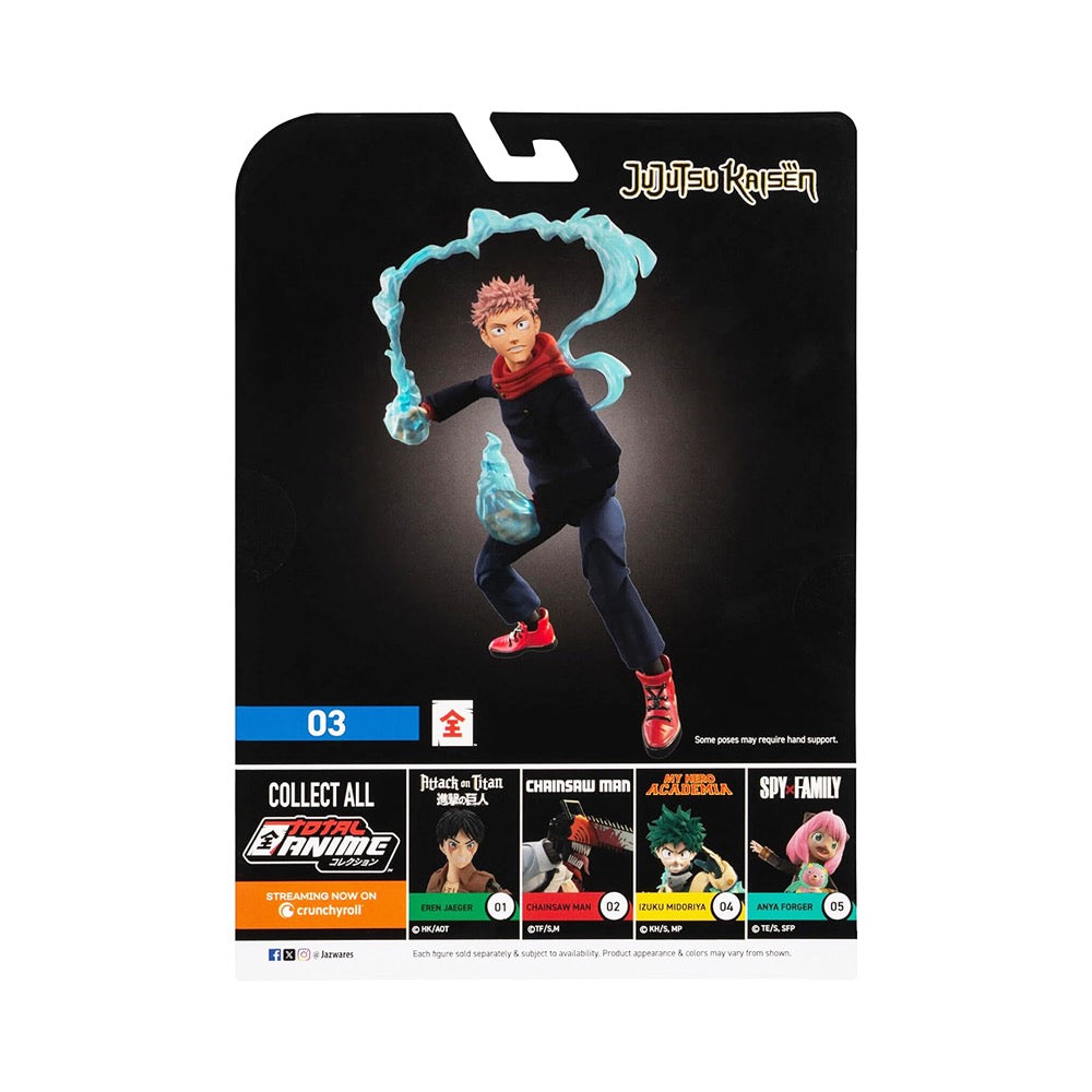 FIGURA JAZWARES TOTAL ANIME JUJUTSU KAISEN YUJI ITADORI 03 KAZ0003