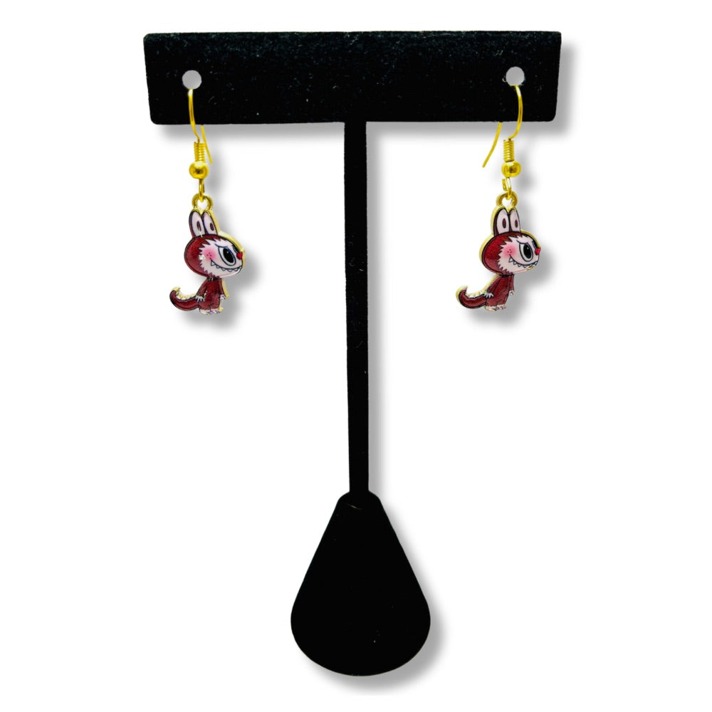 Aros colgantes de Labubu
