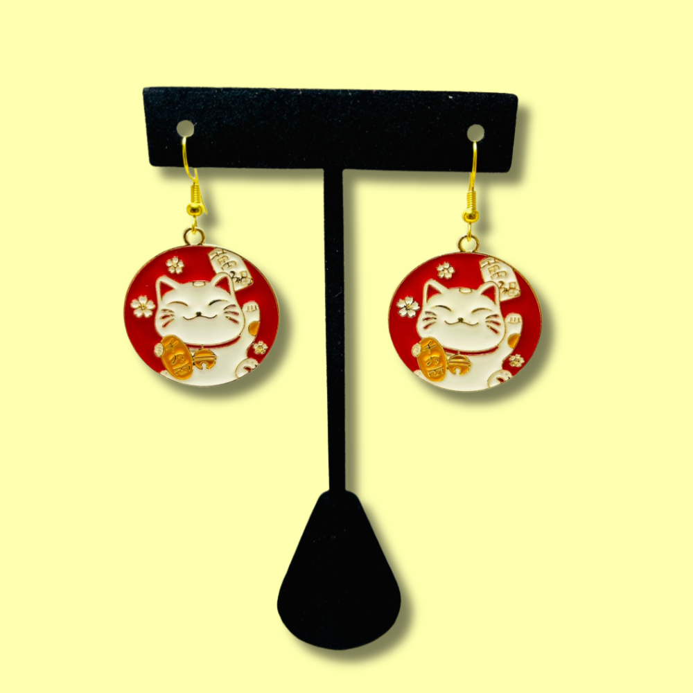 Aros de Maneki-neko de Cultura Japonesa