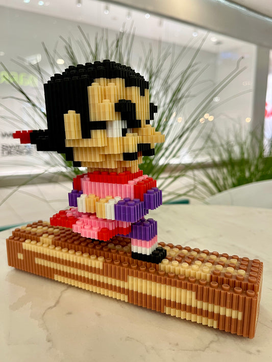 Figura pixel armable de Tao Pai Pai de Dragon Ball