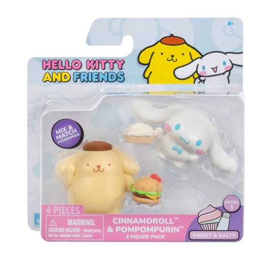 HELLO KITTY AND FRIENDS PACK CINNAMOROLL & POMPOMPURIN