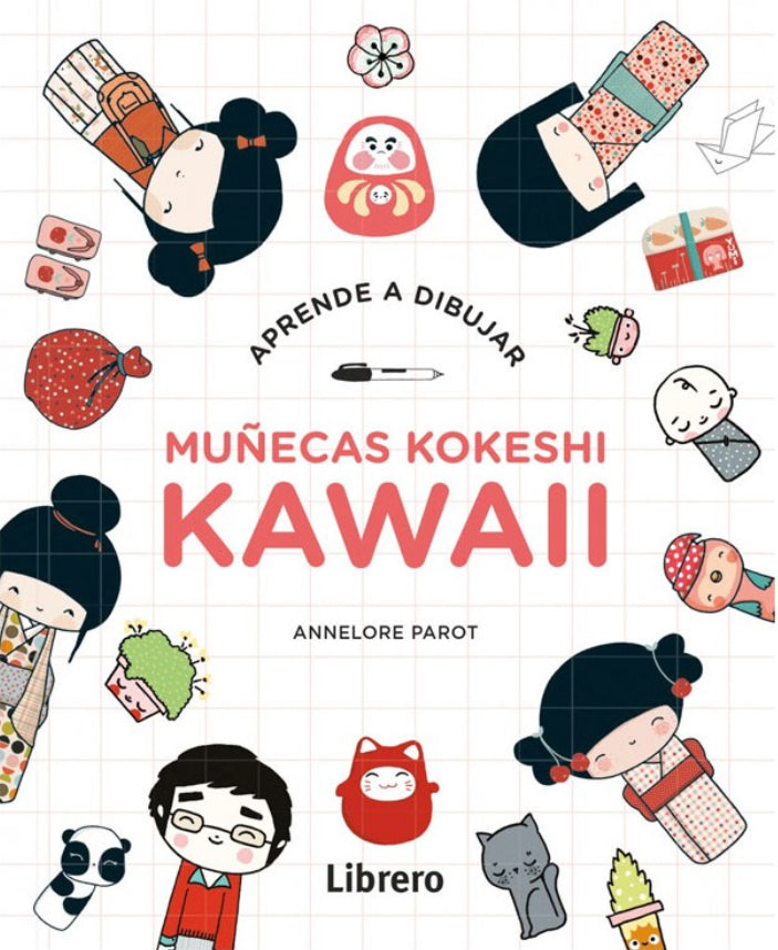 Aprende a dibujar - Muñecas Kokeshi Kawaii