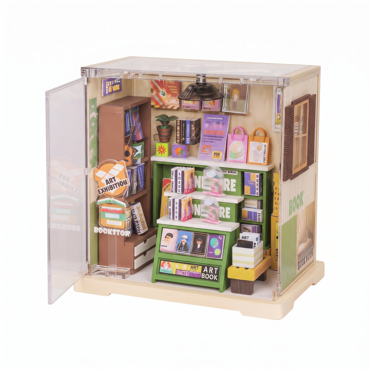 Set de Miniatura Treasure Bookstore Diorama con Luz LED