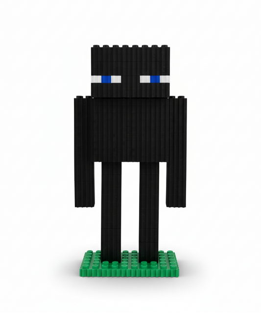 Figura pixel armable de Enderman de Minecraft