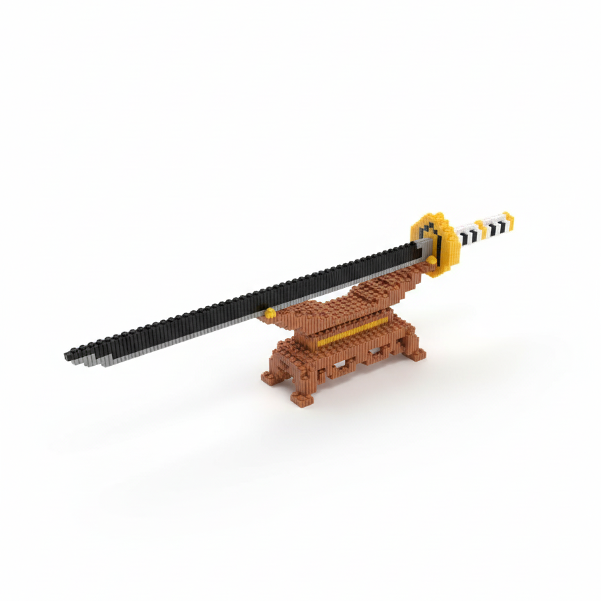 Figura pixel 3D Katanas Demon Slayer