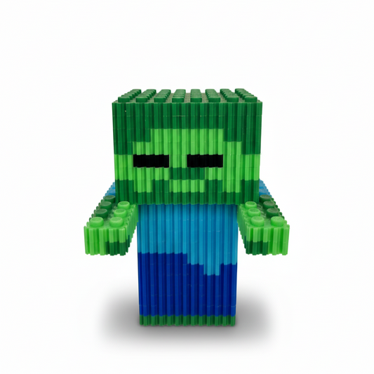 Figura pixel armable de Zombie de Minecraft