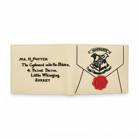Billetera Plegable Carta de Hogwarts Harry Potter