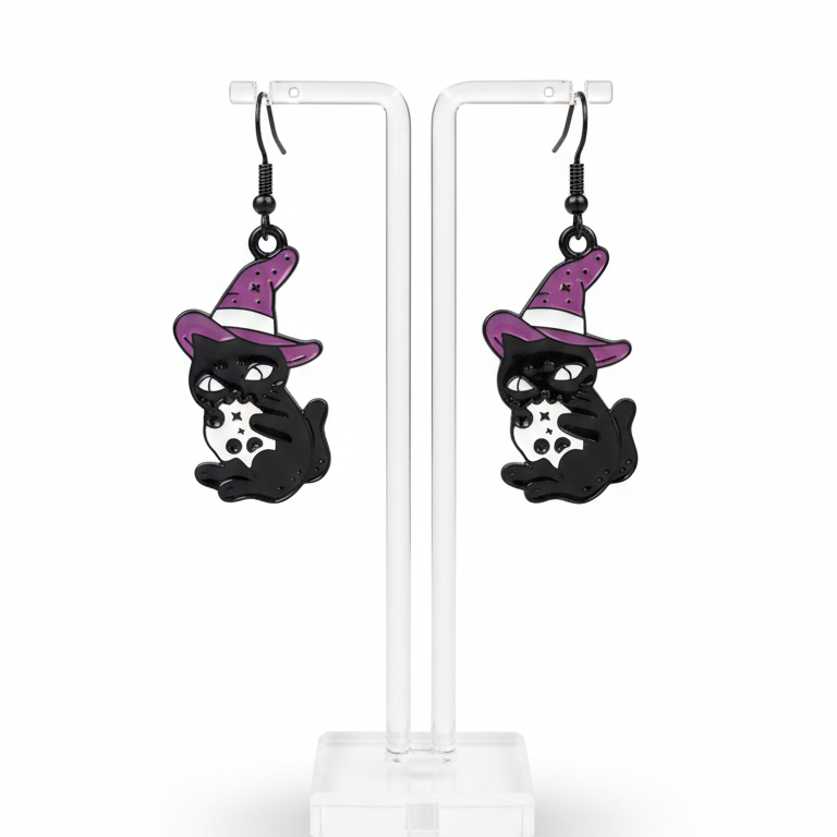 Aros Gato Hechicero – Diseño Místico