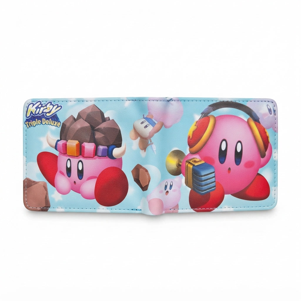 Billetera Plegable Temática Kirby Triple Deluxe