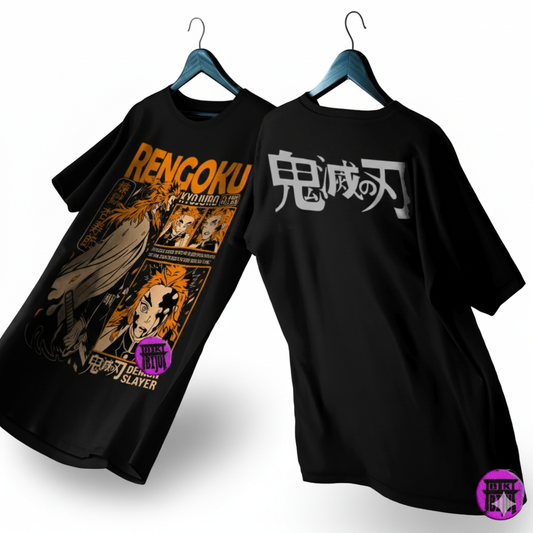 Polera de Rengoku de Demon Slayer