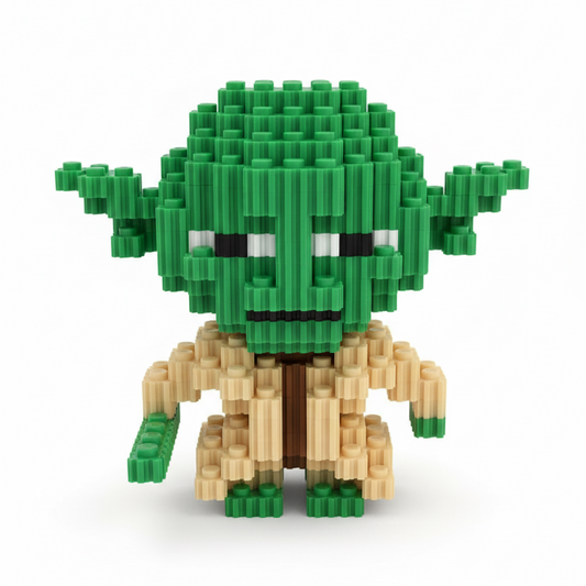 Figura pixel armable de Yoda de Star Wars