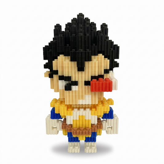 Figura pixel armable de Vegeta de Dragon Ball Z