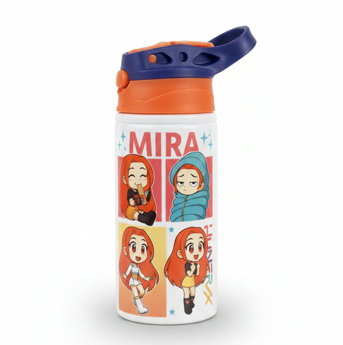 Botella de Agua de Mira de Las Guerreras del Kpop