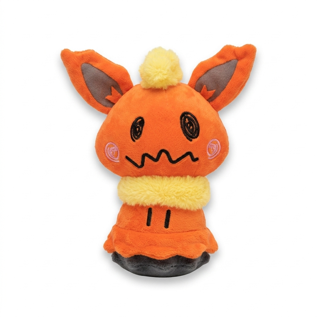 Peluche Mimikyu con traje de Flareon de Pokémon