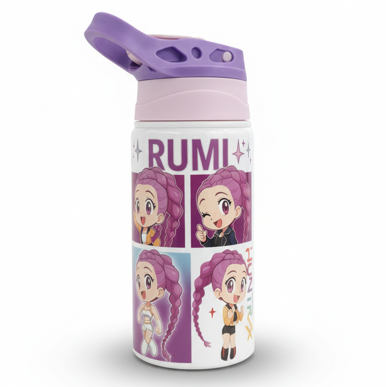 Botella de Agua de Rumi de Las Guerreras del Kpop