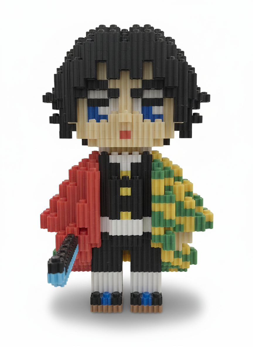 Figura Pixel 3D Tomioka de Demon Slayer