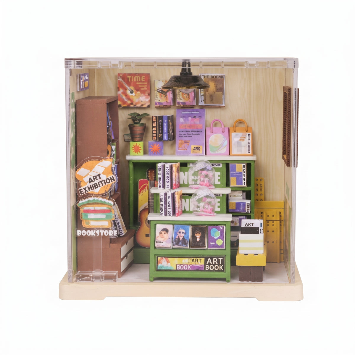 Set de Miniatura Treasure Bookstore Diorama con Luz LED