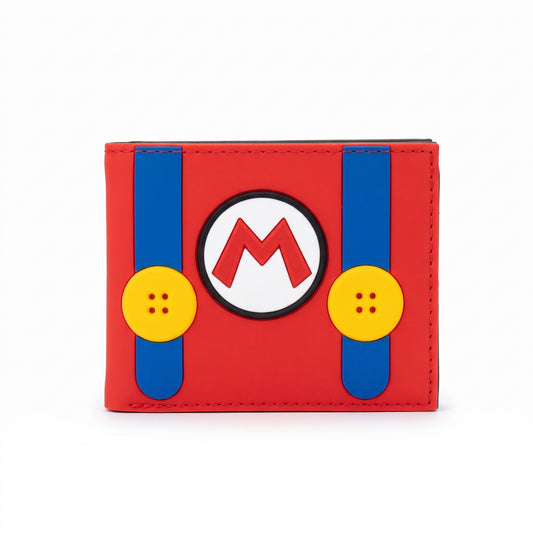 Billetera Super Mario Bros - Diseño Traje Clásico en Relieve