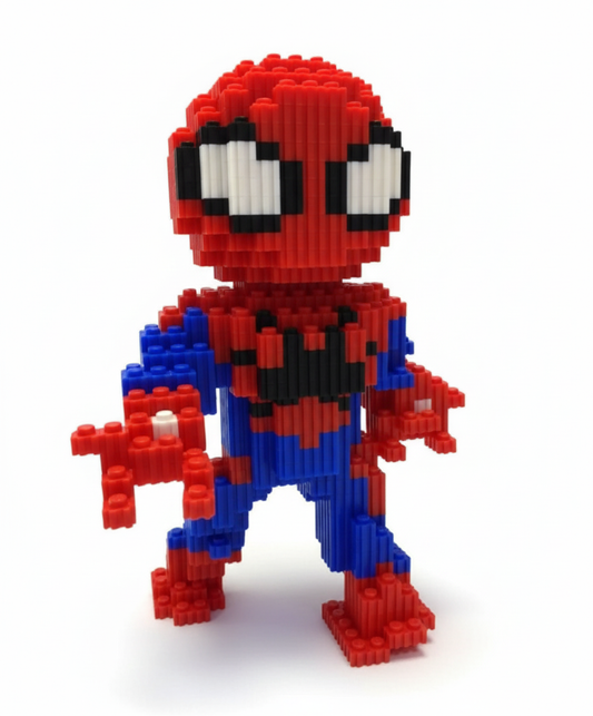 Figura armable pixel Spiderman