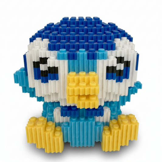 Figura pixel armable de Piplup mediano de Pokémon