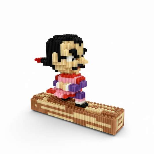 Figura pixel armable de Tao Pai Pai de Dragon Ball