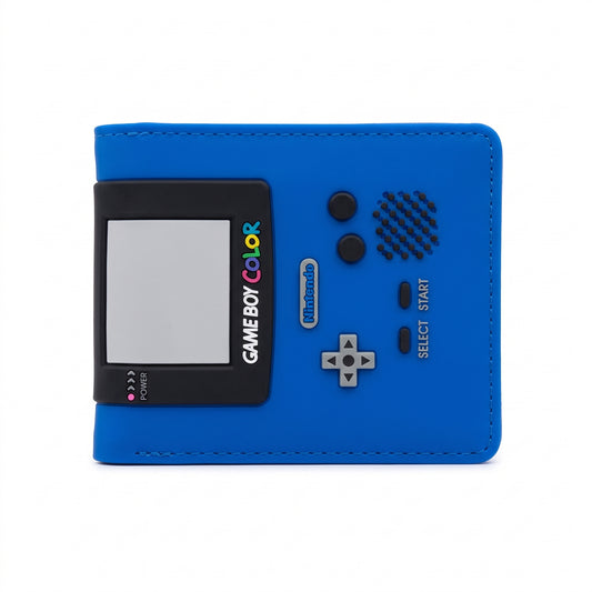 Billetera Game Boy Color Azul – ¡Lleva la nostalgia en tu bolsillo!