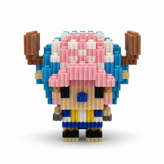 Figura pixel armable de Chopper de One Piece