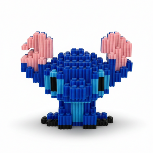 Figura pixel armable de Stitch de Lilo & Stitch
