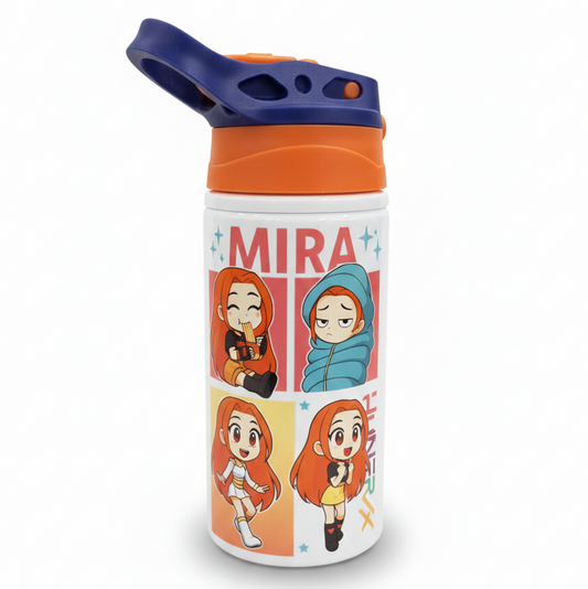 Botella de Agua de Mira de Las Guerreras del Kpop