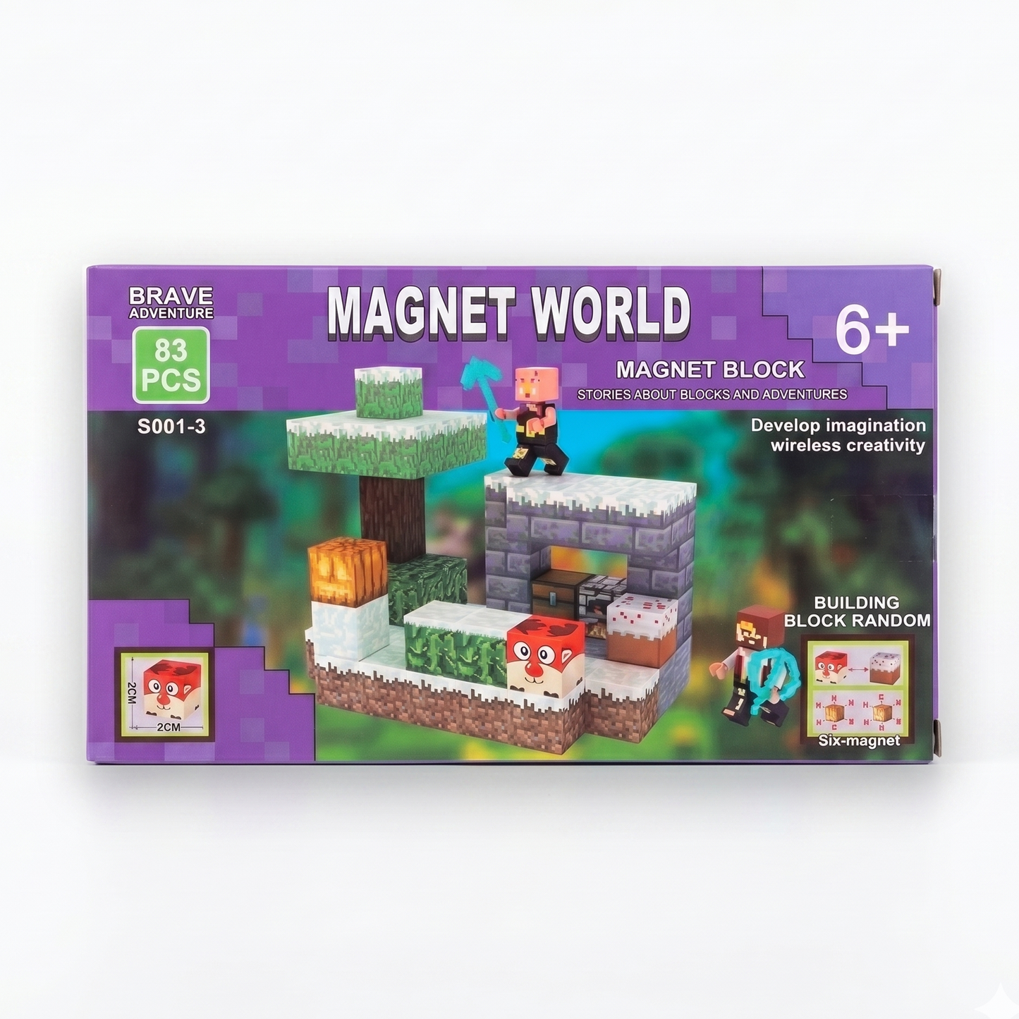 Bloques magneticos 83 piezas