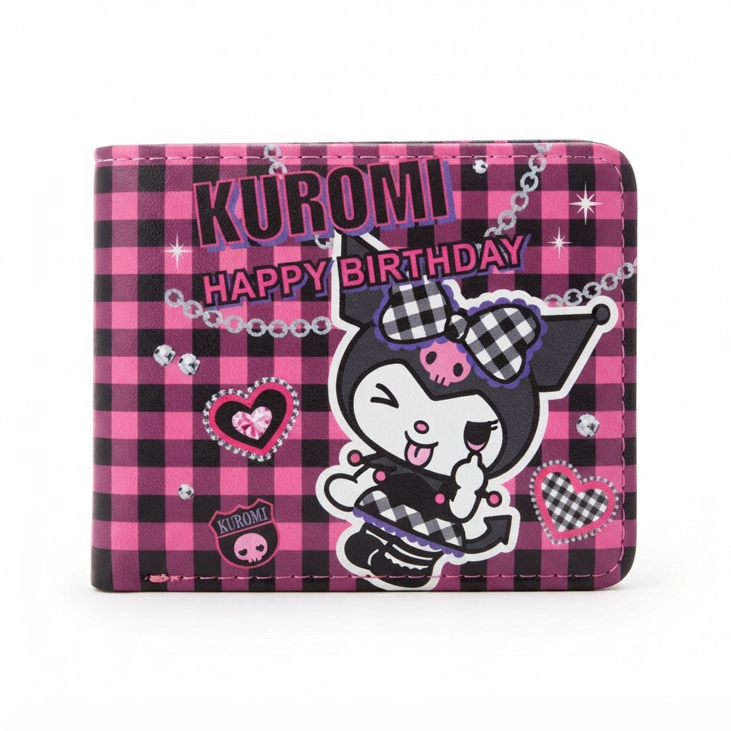 Billetera Plegable Kuromi Happy Birthday