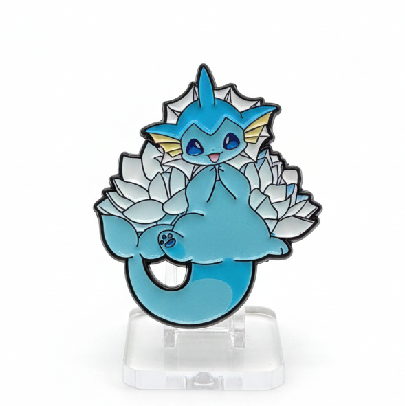 Pines de Pokémon sobre flores