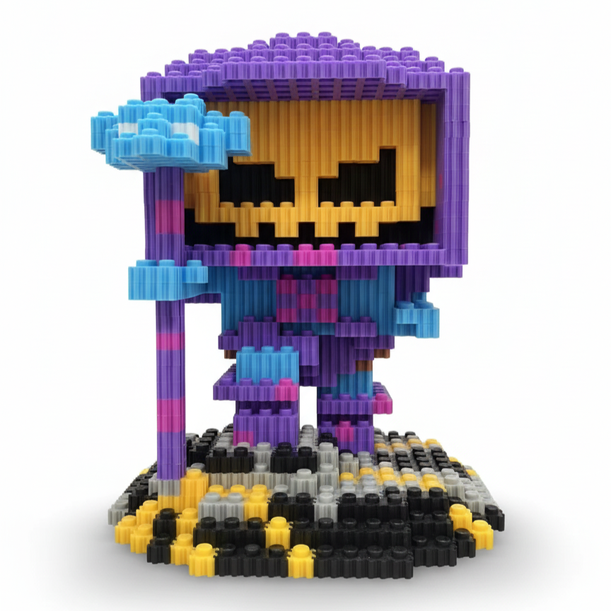 Figura pixel 3D Skeletor He-Man